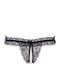 Women's String With Black Lace