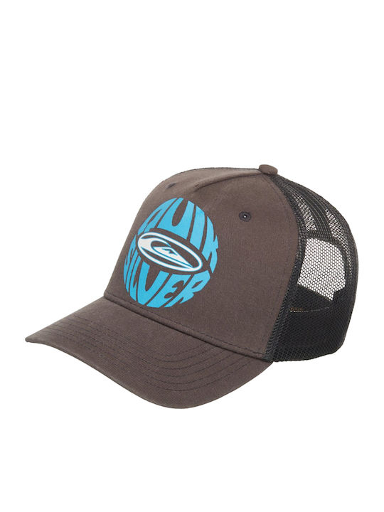 Quiksilver Kids' Hat Jockey Fabric Decades Brown