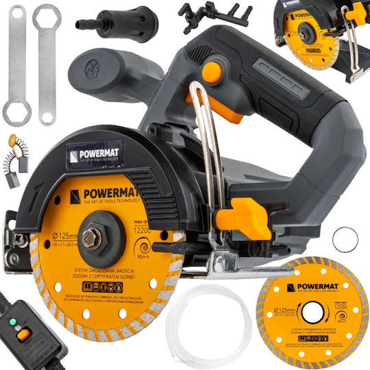 Powermat Φαλτσοπρίονο Ρεύματος 1400W Διαμέτρου 125mm