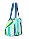 Dock & Bay Reusable Shopping Bag 100% Recyclable Materials Cool Lagoon