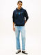 Sweatshirt with Hood Navy Blue