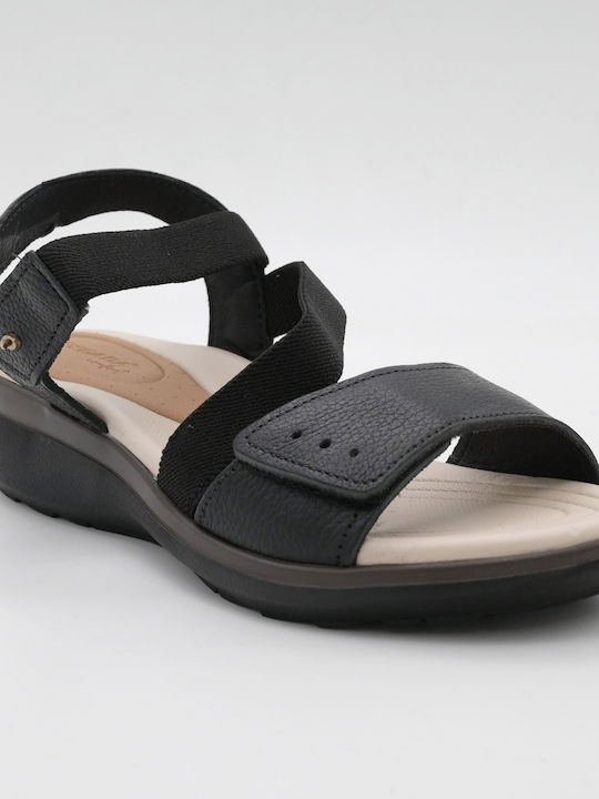 Sandale Casual Damă Anatomici Din Piele Negre
