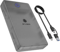 Icy Box Θήκη για Σκληρό Δίσκο SATA III με σύνδεση SATA / USB 3.2 / Serial Icy Box Θήκη για Σκληρό Δίσκο SATA III με σύνδεση SATA / USB 3.2 / Serial