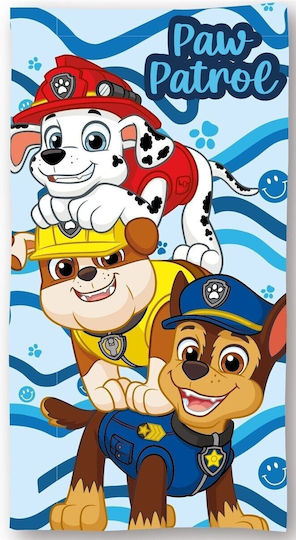 Dimcol Kids' Beach Towel Light Blue Paw Patrol 140x70cm