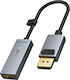 Cabletime Convertor DisplayPort Masculin în HDMI Feminin Gri 1 Bucată CT-AV589-P02G4K60