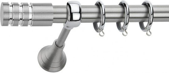 Best Метална Корнизна Тръба B023 Единична Ф20mm 160см Сребриста