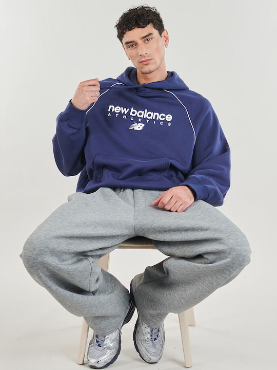 Herren Sweatshirt mit Kapuze Blau
