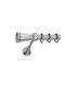 Best Bară Metalică Pentru Perdele B002 Simplă Φ20mm 160cm Argintie