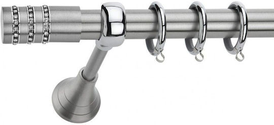 Best Метално Корнизно Тяло B005 Единично Ф20mm 160см Сребрист
