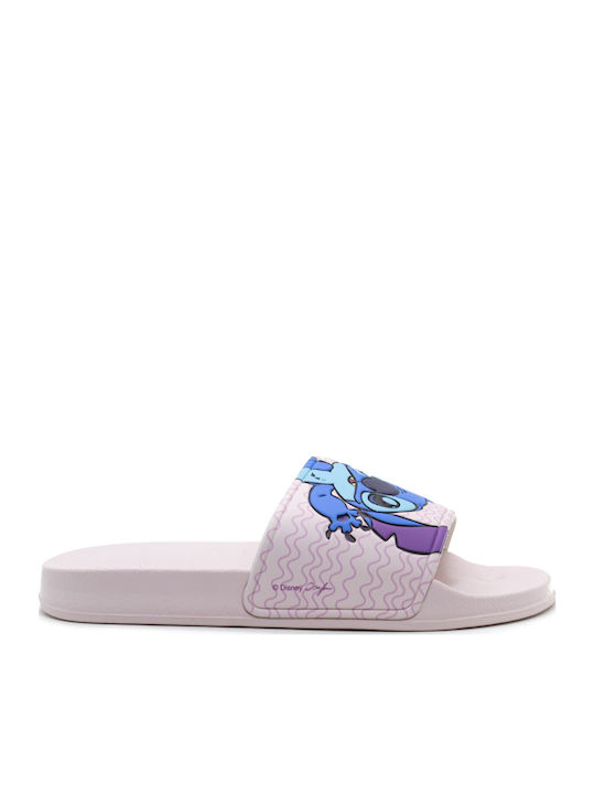 Kids' Flip Flops Pink Stitch