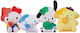 Sanrio Twinchees Μίνι Φιγούρες Hello Kitty & Friends Jam Jelly Ύψος 5cm Blind Pack Display Σετ 24 Τεμάχια