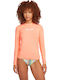 O'Neill UPF 50+ Women Long Sleeve Sun Protection Shirt Orange