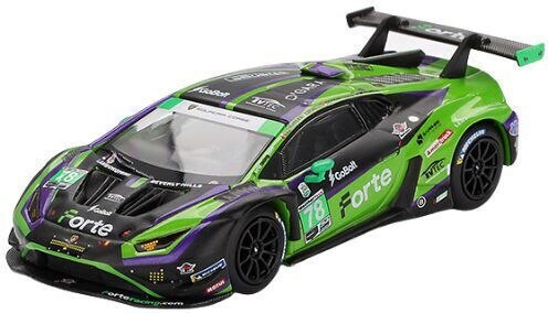 Mașină Lamborghini Huracan Gt3 Evo2 #78 Forte Racing Daytona 24 Ore 2024 Scara 1:64 Mini GT Mgt01062-l