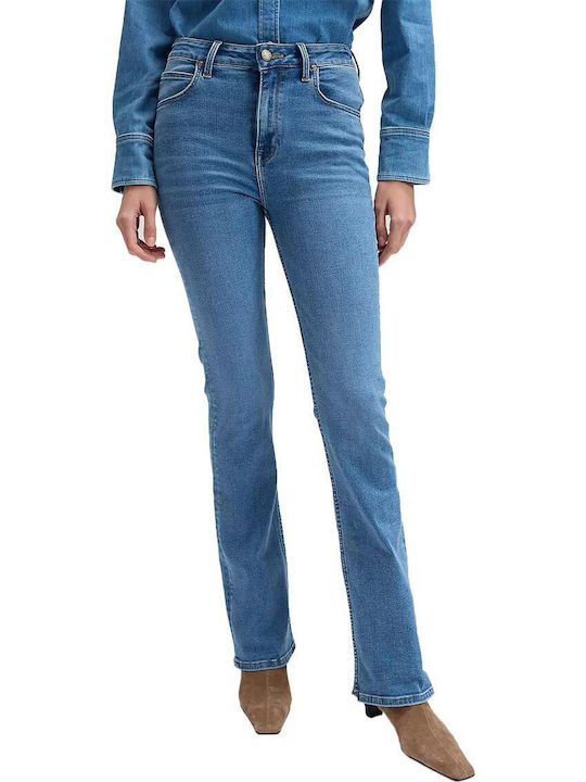 Ψηλόμεσο Γυναικείο Jean Παντελόνι Καμπάνα σε Skinny Εφαρμογή