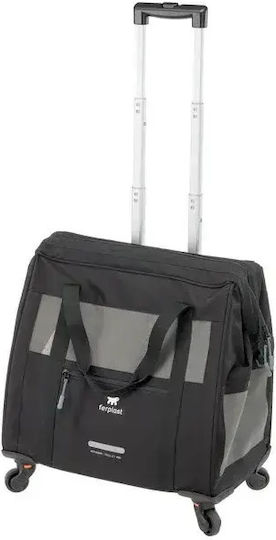 Ferplast Waterproof Trolley for Carrying Dog / Cat up to 15kg Black L48xW46xH26cm