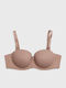 Μπεζ Strapless Σουτιέν με Ελαφριά Ενίσχυση & Μπανέλες