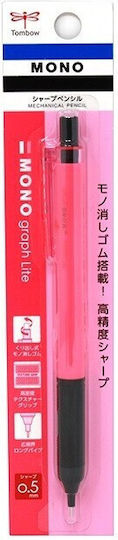 Tombow Mono Graph Lite Mechanical Pencil 0.5mm Neon Pink Dpa-122f 4901991062717