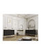 Oro Sideboard Holz P_Oro_KSZ160_MDF_Cz_GL Schwarz 160x39x85cm