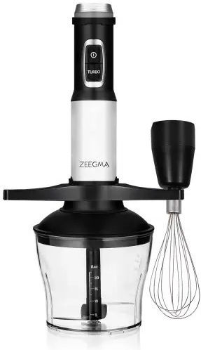 Zeegma Blender de Mână cu Tijă din Plastic 1500W Gri