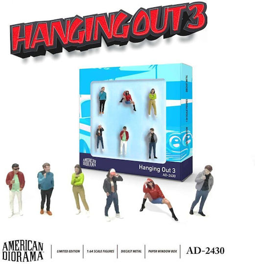 Σετ Φιγούρες «hanging Out 3» 2025 Αμερικανικό Διοράμα Κλίμακας 1:64 Ad-2430