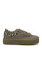 Leather Women's Espadrilles In Beige Colour