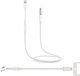 Treqa 3.5mm to Lightning Cable Λευκό 1m CA-1082