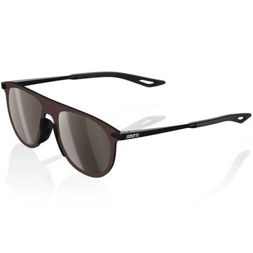 100% Cycling Glasses With Black Frame And Mirror Lenses