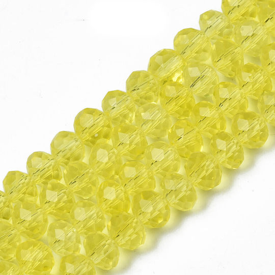 Cristale Tip Swarowski Galbene 6mm 85 Bucăți
