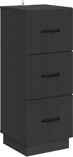 Comodă de Depozitare din Lemn cu 3 Sertare M33xL34.5xÎ87cm