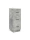Wooden Storage Drawers with 3 Drawers L33xW34.5xH87cm