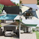 vidaXL Triangle Shade Sail Blue with PU Coating...