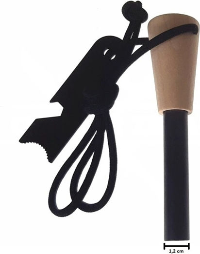 Robuster Überlebensfeuerzünder Mit Holzgriff Mehrzweck-Scraper Depox Holz 11 Cm