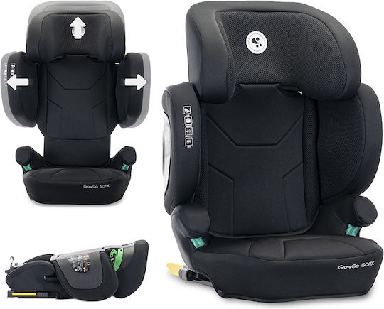 Lorelli GrowGo Καθισματάκι Αυτοκινήτου High-back Booster i-Size με Isofix Black