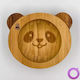 Pandaboo Baby- und Kleinkinder-Teller und -Schüsseln Schale aus Bamboo Lila
