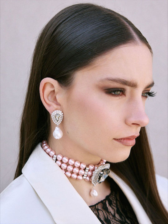 Kaleido Vergoldete Ohrringe mit Perlen
