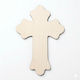Holzhandwerksdekoration Kreuz 35x25cm Handwerkskunst Decoupage Diy Bastelarbeiten