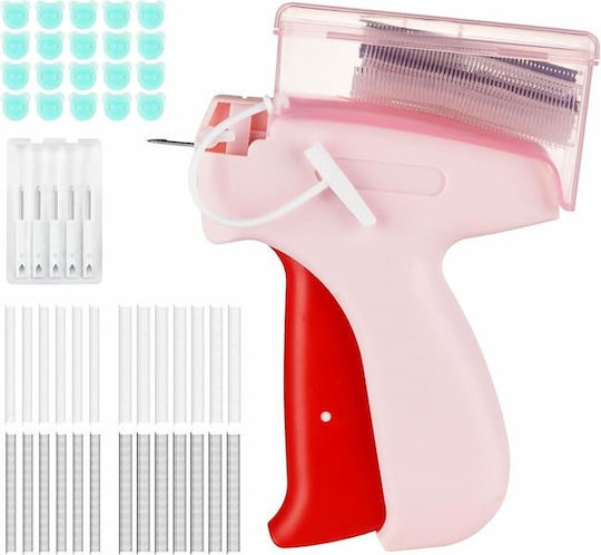 Wefaly Nähzubehör Kit Pistolenetiketten Saum Kleidungsstücke 5 Nadeln 3000 Knöpfe Römische Nähen Rosa Aus Kunststoff