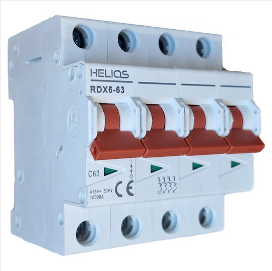 Helios Type C Mcb 63a 4p