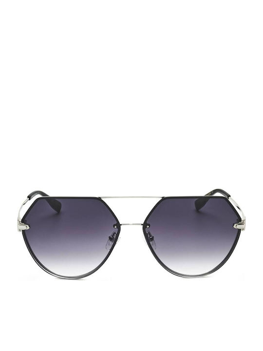 Trussardi Unisex Γυαλιά Ηλίου με Μαύρο Σκελετό και Μαύρο Φακό STR454FL