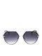 Trussardi Unisex Γυαλιά Ηλίου με Μαύρο Σκελετό και Μαύρο Φακό STR454FL