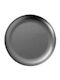 Sunnex Shallow Inox Silver Serving Plate with Diameter 20cm
