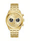 Guess Phoenix Men's Watch 44mm Battery with Stainless Steel Bracelet Gold