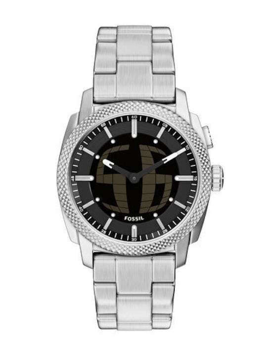 Fossil Männerruhr Batterie mit Grau Metall-Armband