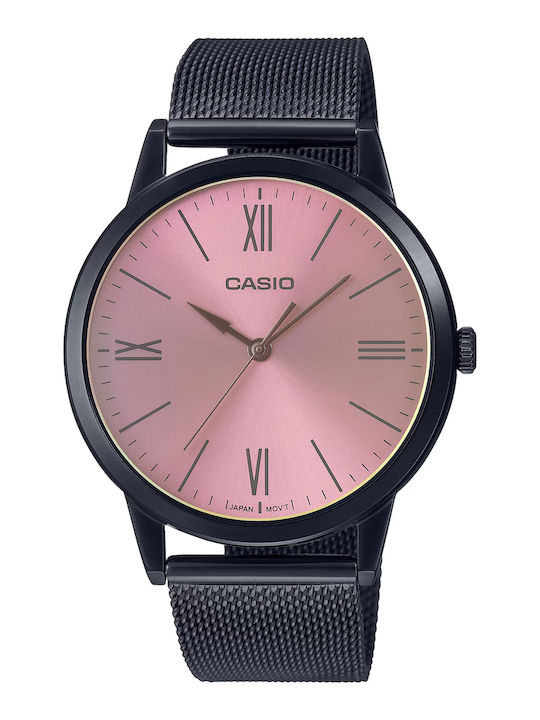 Casio Колекция Мъжки Часовник 44мм На Батерия С Розова Стоманена Гривна