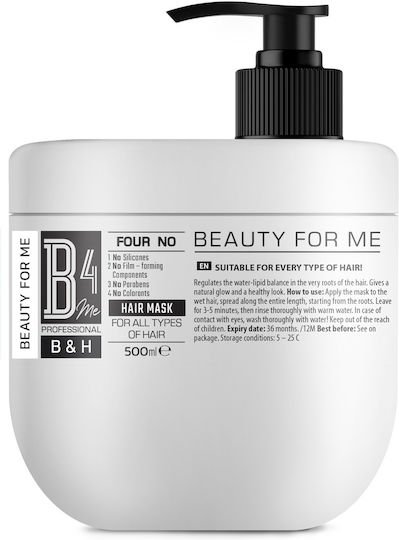 B4me Mască De Păr Pentru Anti-Frizz Cu Keratină 500ml