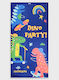 Kids' Beach Towel Dino Party Boy Multicolour