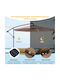 Garten- und Terrassen-Sonnenschirm Rundschreiben Metall Braune mit Basis und LEDs Durchmesser 3m NP11556CF