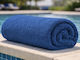 Cotton Hotel Pool Towel 200x80cm Blue Weight 45...