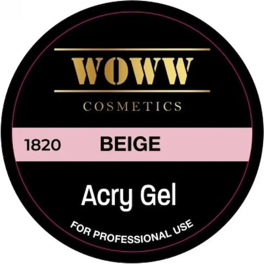 Woww Cosmetics Acrygel Гел За Нокти Бежов 30ml