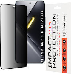 Techsuit Full Face Tempered Glass Μαύρο (Poco X8 Pro Max)